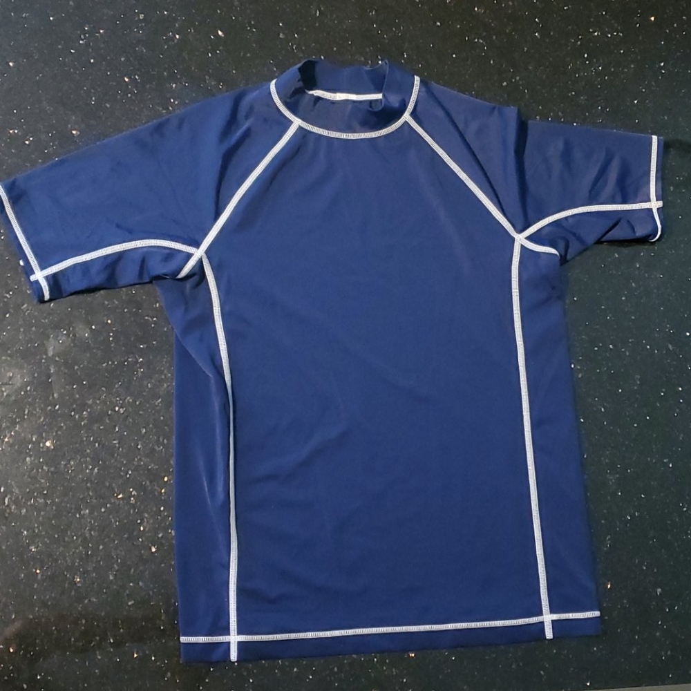 LANDS' END 14-16 Husky L Rash Guard